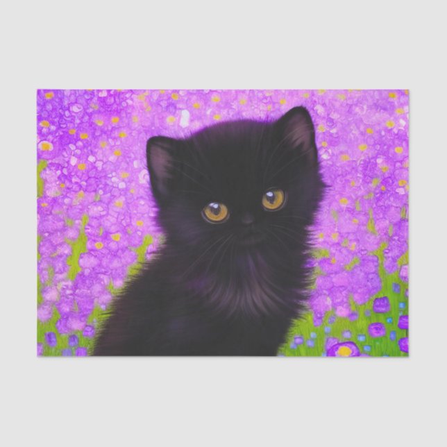 Papier Mousseline Chat Gustav Klimt (Recto)