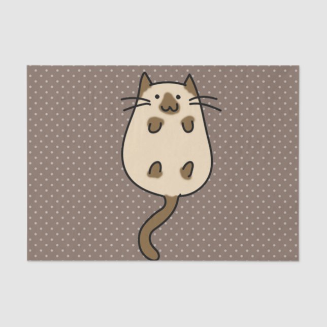 Papier Mousseline Chat mignon (Recto)