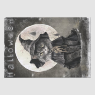 Papier Mousseline Chat mystique