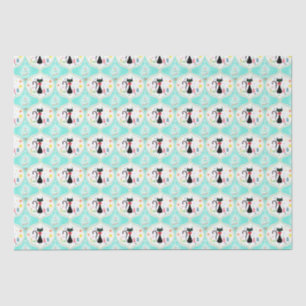 Papier Mousseline Chat siamois Noël Rétro Ogee