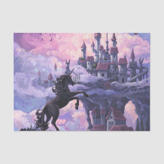 Papier Mousseline Château Licorne (Recto)