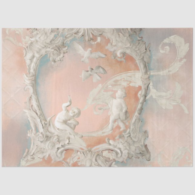 Papier Mousseline Château vintage Baroque Rococo Schloss Augustusbur (Recto)