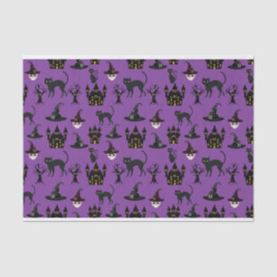 PAPIER MOUSSELINE CHÂTEAUX DE HALLOWEEN CHÂTEAUX CASQUETTE SKULLS AR