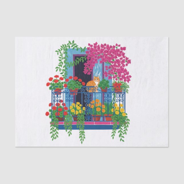 Papier Mousseline Chats- (Recto)