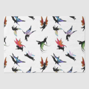 Papier Mousseline Chats cosmiques