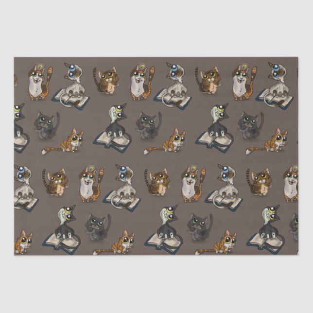 Papier Mousseline Chats d'étude utiles (Recto)