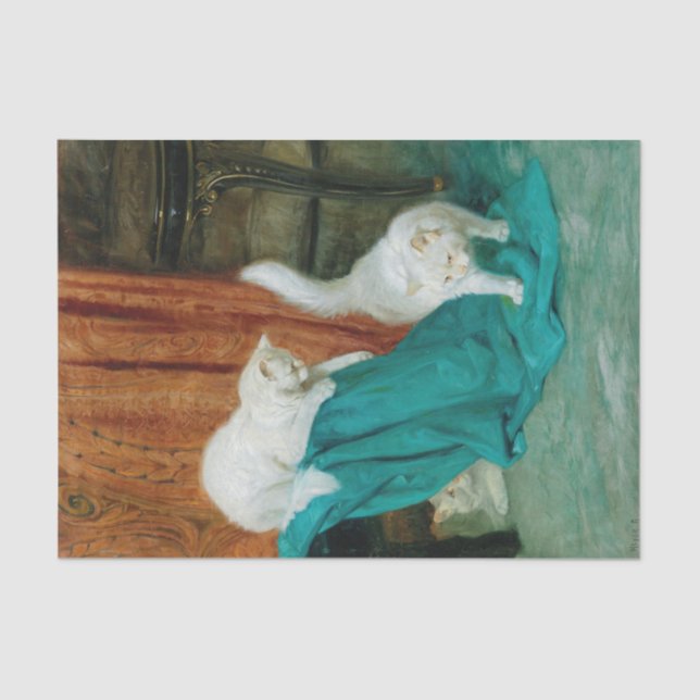 Papier Mousseline Chats joués par Arhur Heyer (Recto)