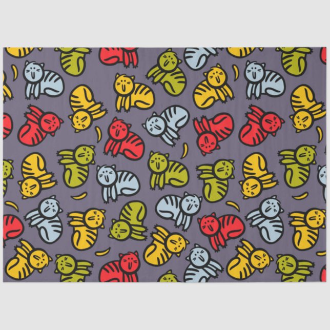 Papier Mousseline Chats plus bananes (Recto)