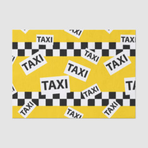 Papier Mousseline chauffeur de taxi new-yorkais jaune