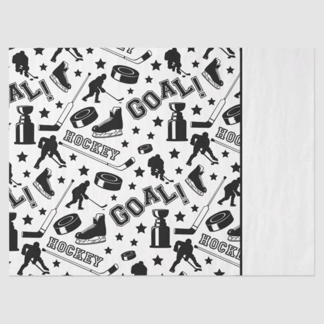 Papier Mousseline Chaussettes de hockey sur glace Sticks Joueur Obje (Recto)