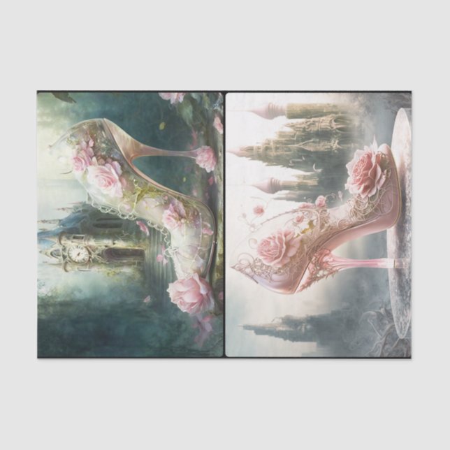 Papier Mousseline Chaussure en verre (Recto)