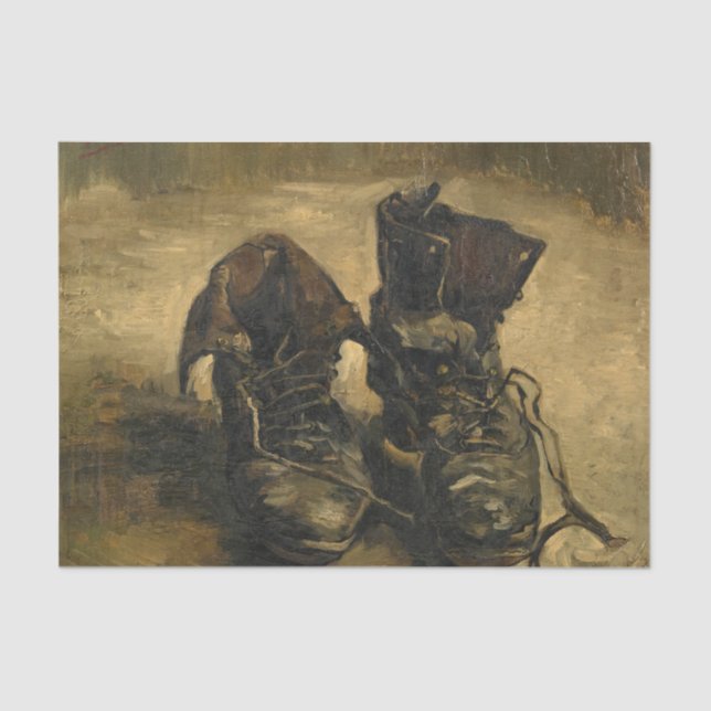 Papier Mousseline Chaussures, 1886 par Vincent van Gogh (Recto)