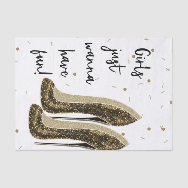 Papier Mousseline Chaussures de mode haute talons Glam Beauté Sweet  (Recto)