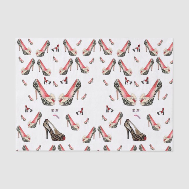 Papier Mousseline Chaussures en papier de tissu décoratif (Recto)