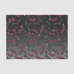 Papier Mousseline Chauve-Parties scintillant noire Motif d'Halloween