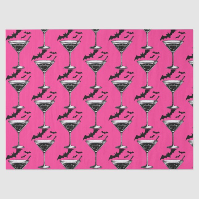 Papier Mousseline Chauves-souris Martini (Recto)
