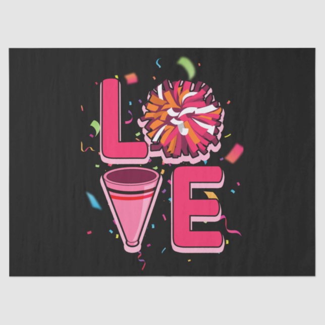 Papier Mousseline Cheerling pom-pom girl (Recto)