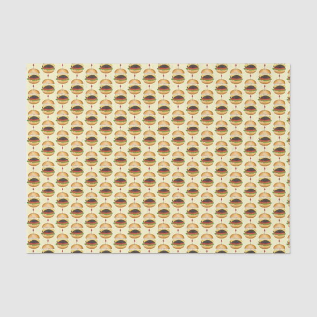 Papier Mousseline Cheese Burger Cheeseburger BBQ Barbecue Cuisine (Recto)