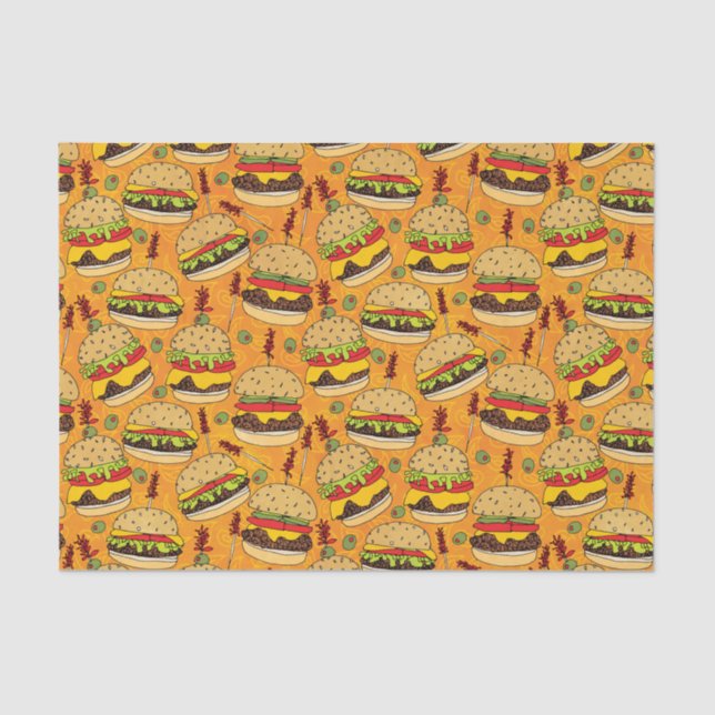 Papier Mousseline Cheeseburger de luxe (Recto)