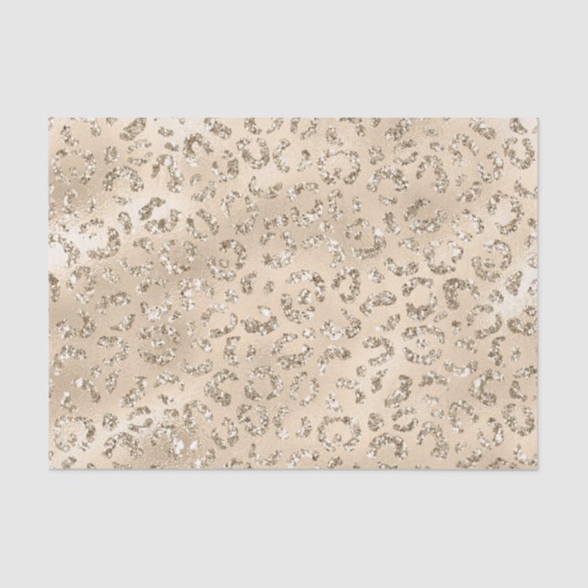 Papier Mousseline Cheetah Leopard Skin Imprimer Motif Animal (Recto)
