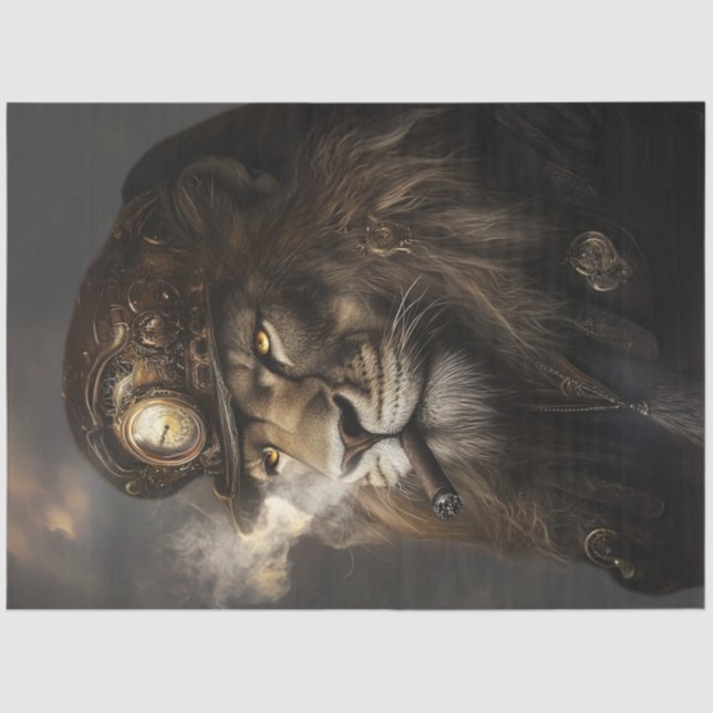 Papier Mousseline Chef-d'oeuvre de la Couronne de Lion Regal Decoupa (Recto)