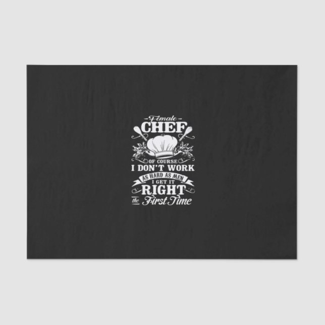 Papier Mousseline chef féminin bien sûr je ne travaille pas aussi du (Recto)