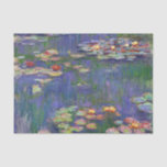 Papier Mousseline Chefs-d'œuvre de Nymphéas de Monet<br><div class="desc">Nymphéas de Monet - Ce tableau classique de Monet a été peint par Claude Monet en 1916. Il fait partie de sa célèbre collection de nymphéas où il peint dans son jardin à Giverney,  France. Un tableau chef-d'œuvre.</div>