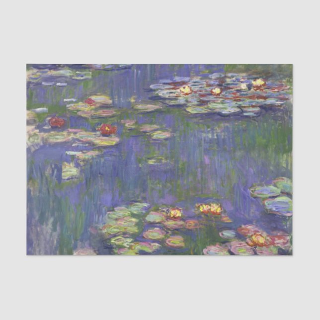 Papier Mousseline Chefs-d'œuvre de Nymphéas de Monet (Recto)