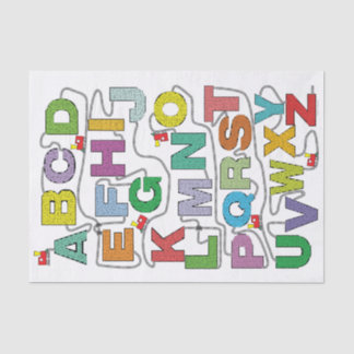 Papier Mousseline Chemin de fer Alphabet Maze Puzzles