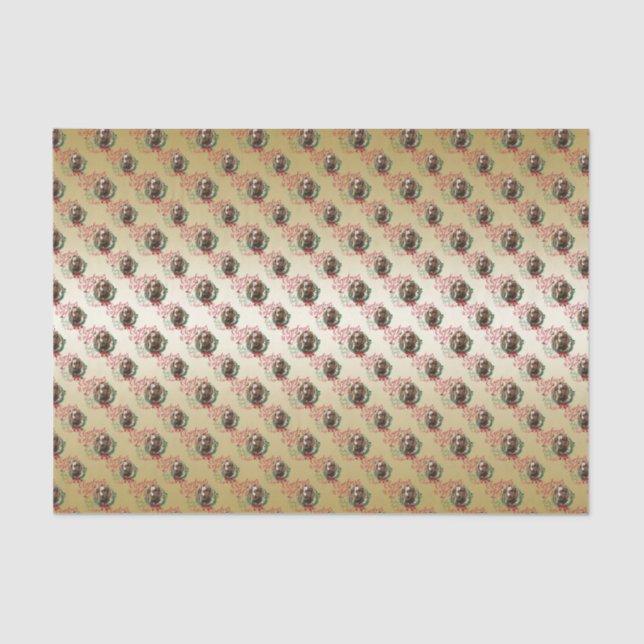 Papier Mousseline CHÈQUE | voeux de Noël Bébé Chèvre Baisers Boer (Recto)