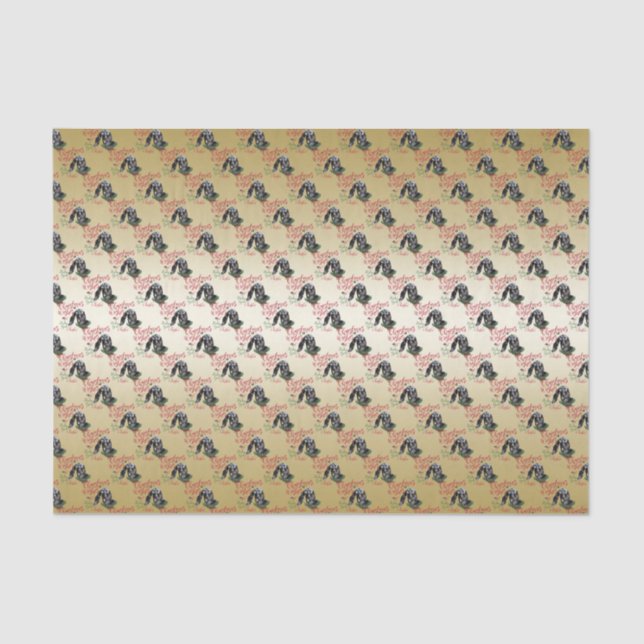 Papier Mousseline CHÈQUE | voeux de Noël Bébé Chèvre Baisers Nubian  (Recto)