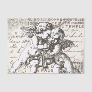 Papier Mousseline Cherub Decoupage papier de tissus - Français Vinta