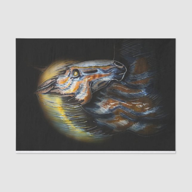 Papier Mousseline Cheval artistique II (Recto)