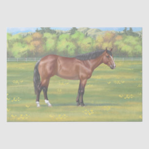 Papier Mousseline Cheval Brown Bay Quarter