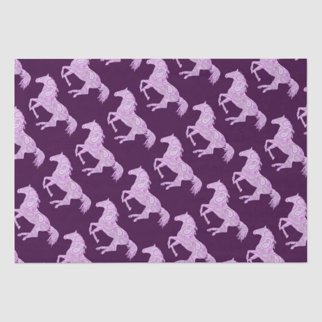Papier Mousseline Cheval de l'Aigle rose (Recto)