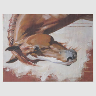 Papier Mousseline Cheval du Quartier Rouge