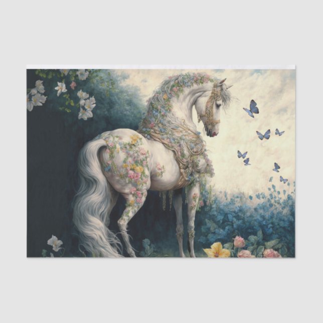 Papier Mousseline cheval victorien (Recto)