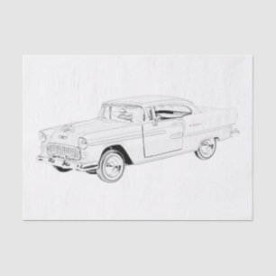 Papier Mousseline Chevy Bel Air 1955