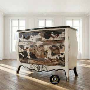 Papier Mousseline Chic Cowgirl Occidental Rustique Découpage