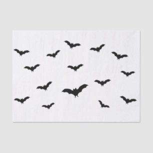 Papier Mousseline Chic de fête d'Halloween élégante avec chauves-sou
