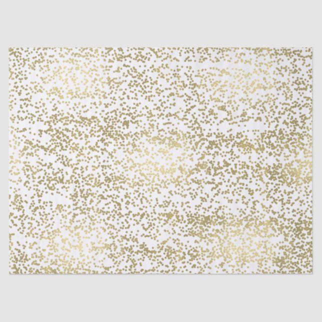 Papier Mousseline Chic Gold Confetti (Recto)