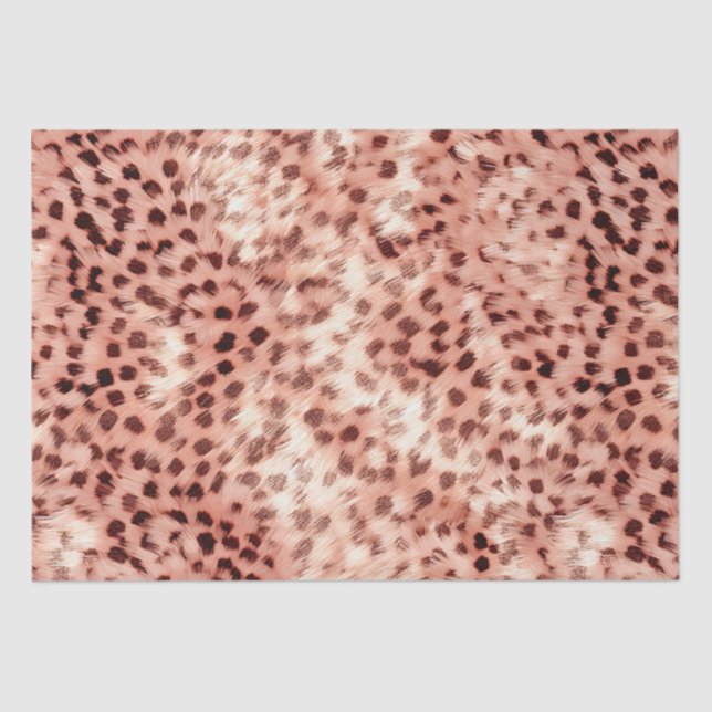 Papier Mousseline Chic Joli Rose Gold Leopard (Recto)