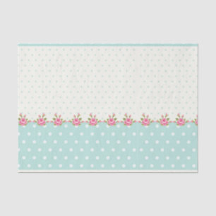 Papier Mousseline chic minable, pays, corail, vert, mignon, rose,