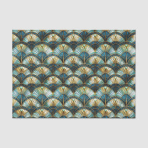 Papier Mousseline Chic Peacock Couleur Vitrage Découpage