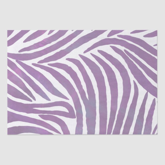 Papier Mousseline Chic Purple Zebra Stripes (Recto)