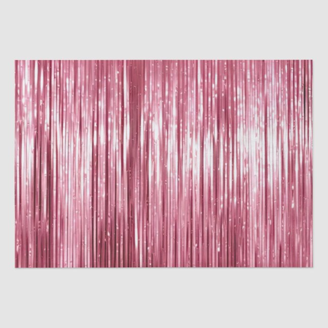Papier Mousseline Chic rose Glitz (Recto)