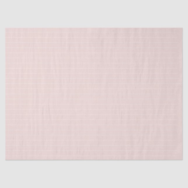 Papier Mousseline Chic rose pâle blanc fin rayures mignonette girly (Recto)