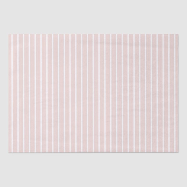 Papier Mousseline Chic rose vif blanc rayures verticales modernes (Recto)