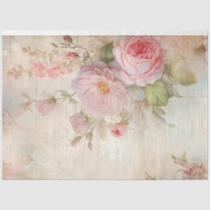 Papier Mousseline Chic shabby chic blush anglais éphemera rose