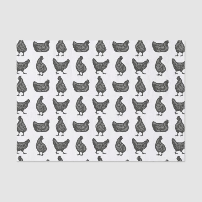 Papier Mousseline Chickens  (Recto)